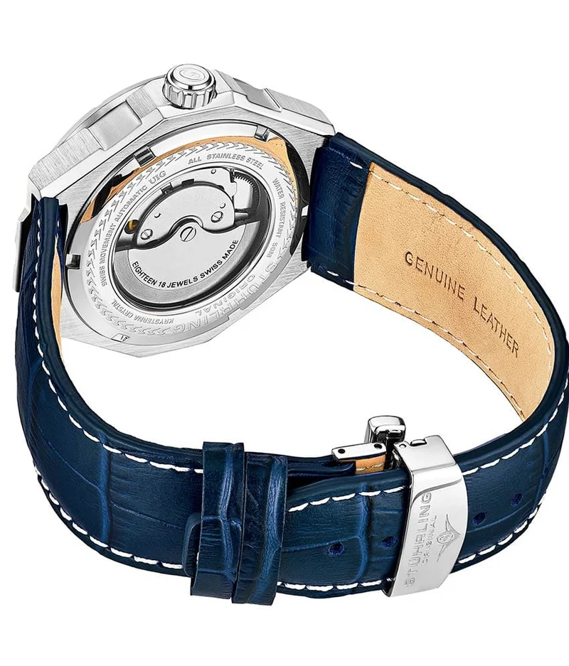 Stührling Swiss Automatic Gio 379 41mm Skeleton Watch