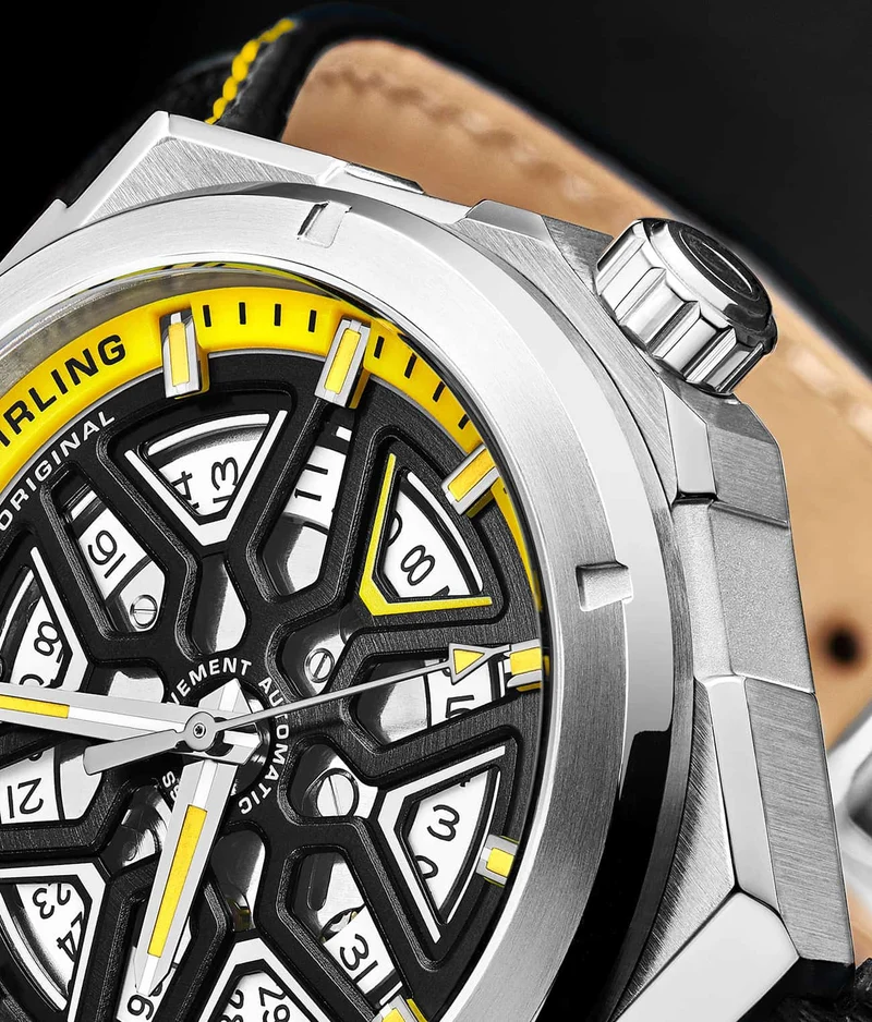 Stührling Swiss Automatic Gio 379 41mm Skeleton Watch
