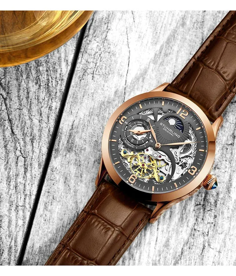 Stührling Special Reserve 3921 Automatic 44mm Skeleton