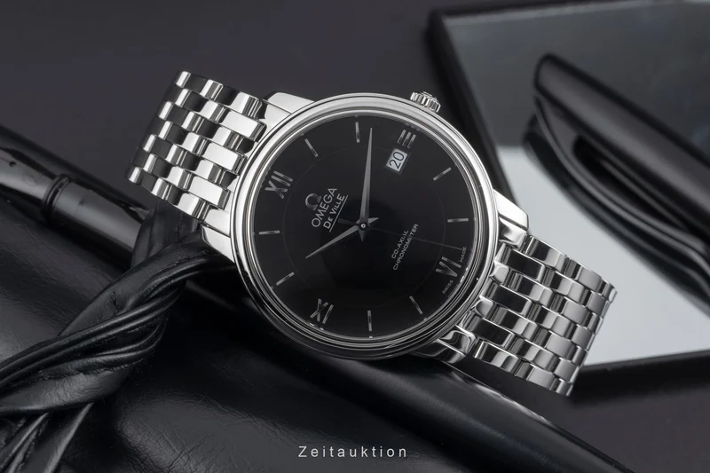 Omega De Ville steel automatic men's watch 424.10.37.20.01.001 LP: 4100EUR [2507095]