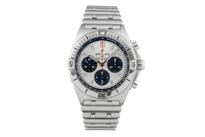Breitling Chronomat chronograph steel automatic men's watch AB0134101G1A1 LP: 9400EUR [2506992]