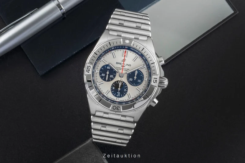 Breitling Chronomat chronograph steel automatic men's watch AB0134101G1A1 LP: 9400EUR [2506992]