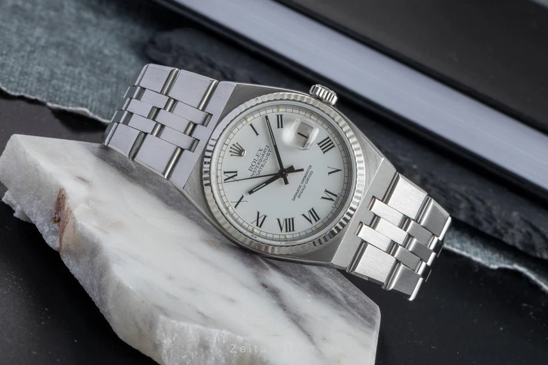 Rolex Oysterquartz steel / white gold quartz men's watch 17014 Vintage [2600319]