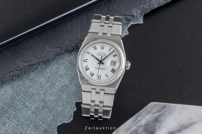 Rolex Oysterquartz steel / white gold quartz men's watch 17014 Vintage [2600319]