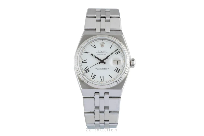 Rolex Oysterquartz steel / white gold quartz men's watch 17014 Vintage [2600319]