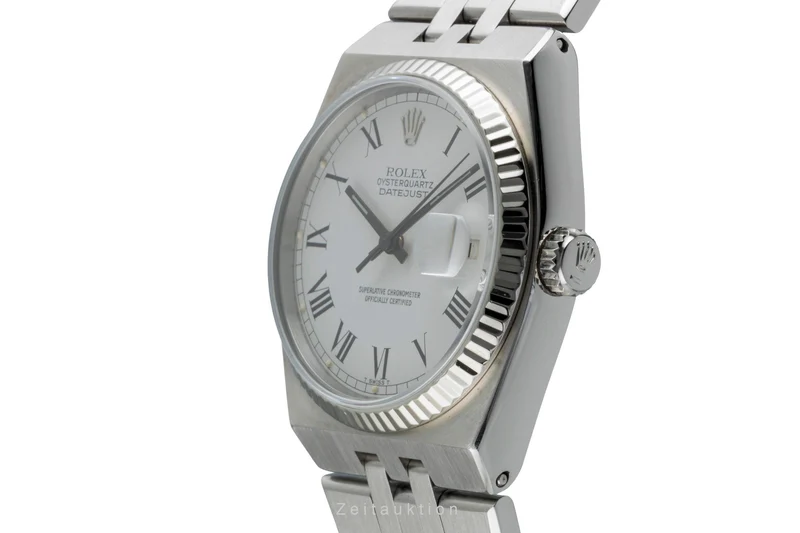 Rolex Oysterquartz steel / white gold quartz men's watch 17014 Vintage [2600319]