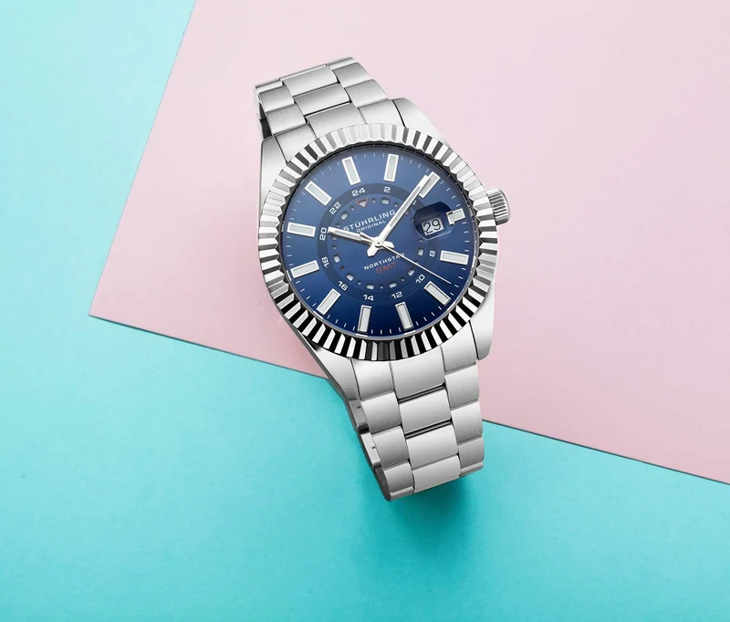 Stührling Northstar 892 GMT Quartz 42mm Classic