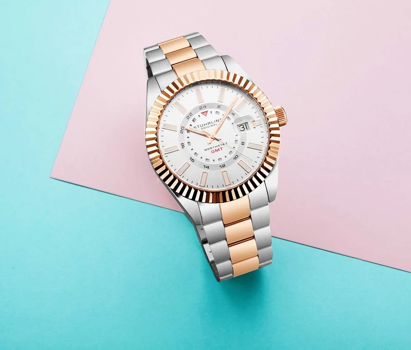 Stührling Northstar 892 GMT Quartz 42mm Classic