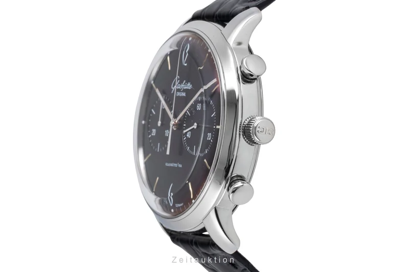 Glashütte Sixties chronograph steel automatic men's watch 1-39-34-02-22-04 LP: 9500EUR [2600160]