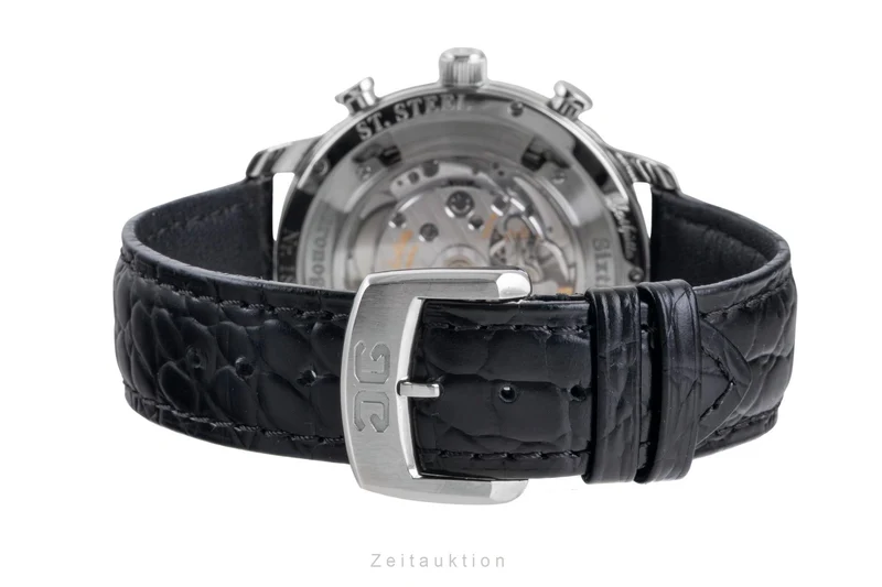Glashütte Sixties chronograph steel automatic men's watch 1-39-34-02-22-04 LP: 9500EUR [2600160]