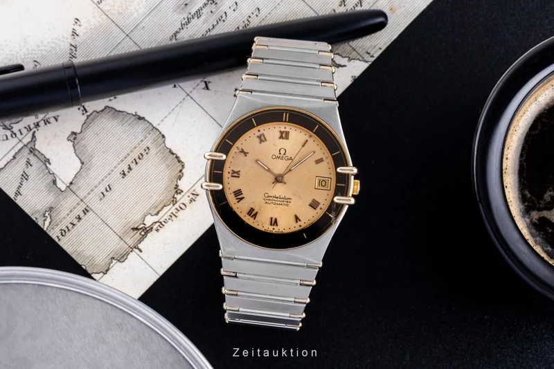 Omega Constellation steel / gold automatic men's watch 168.0068, 368.0865 [2504884]