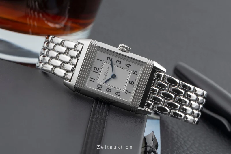 Jaeger LeCoultre Reverso steel quartz women's watch Q2618140, 221.8.47 LP: 8450EUR [2600732]