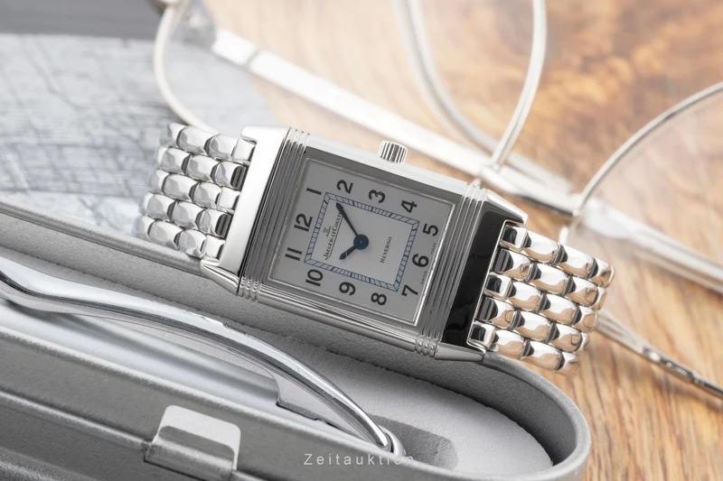 Jaeger LeCoultre Reverso steel quartz women's watch Q2618420, 260.8.08 LP: 6800EUR [2600328]