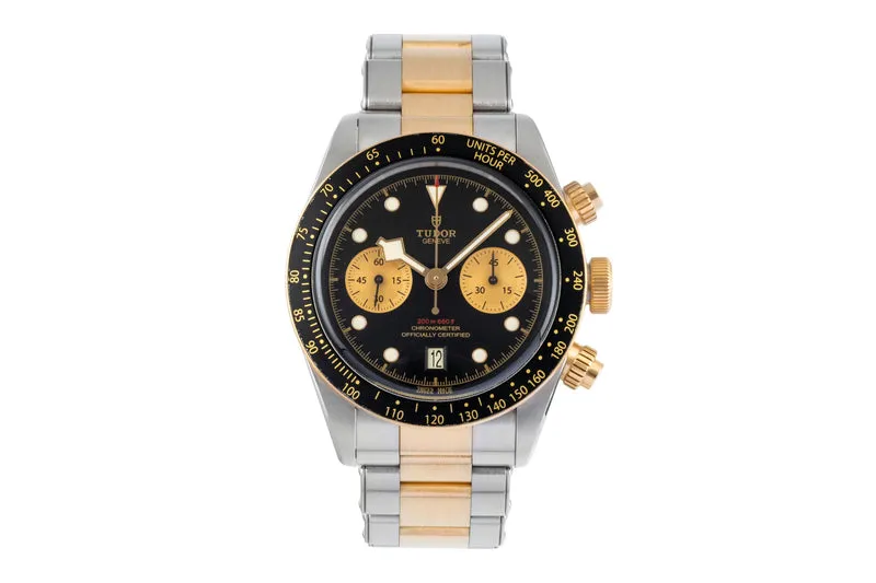 Tudor Black Bay chronograph steel / gold automatic men's watch M79363N-0001 LP: 9590EUR [2600175]