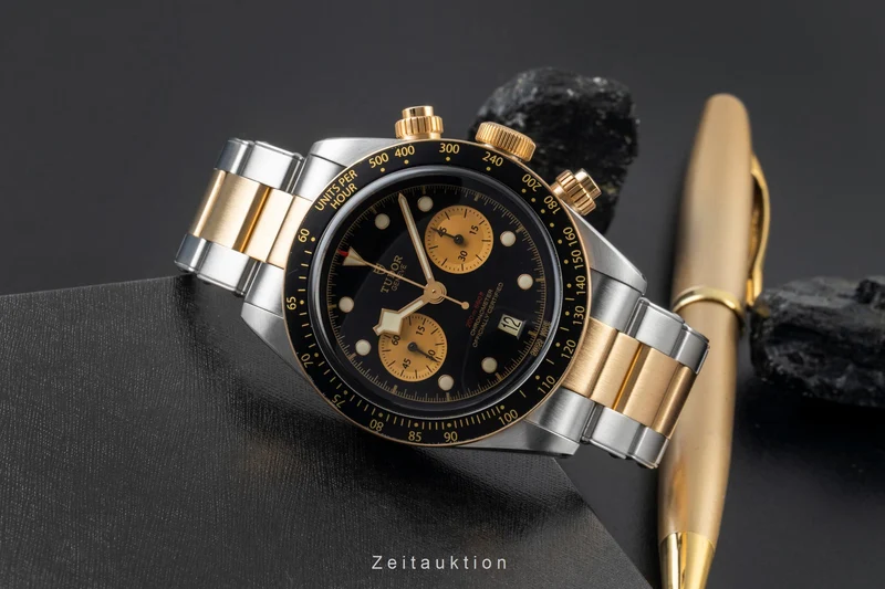 Tudor Black Bay chronograph steel / gold automatic men's watch M79363N-0001 LP: 9590EUR [2600175]