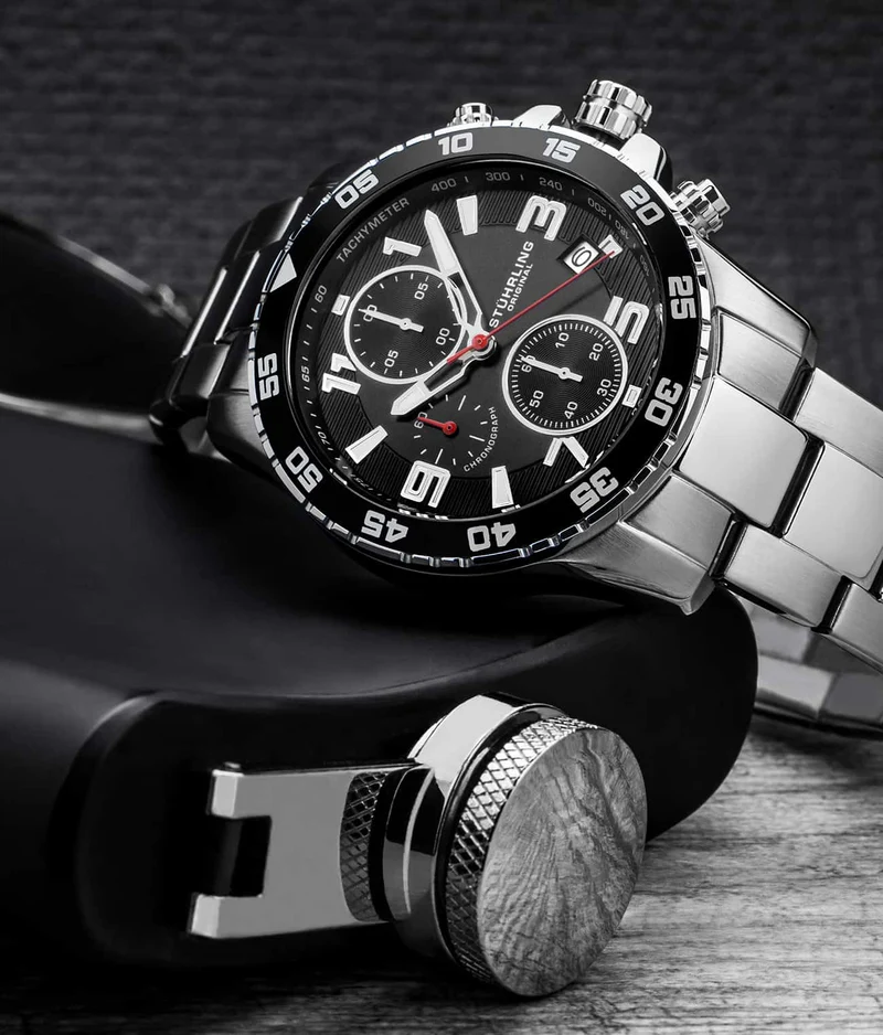 Stührling Concorso 3957 Quartz 40mm Chronograph