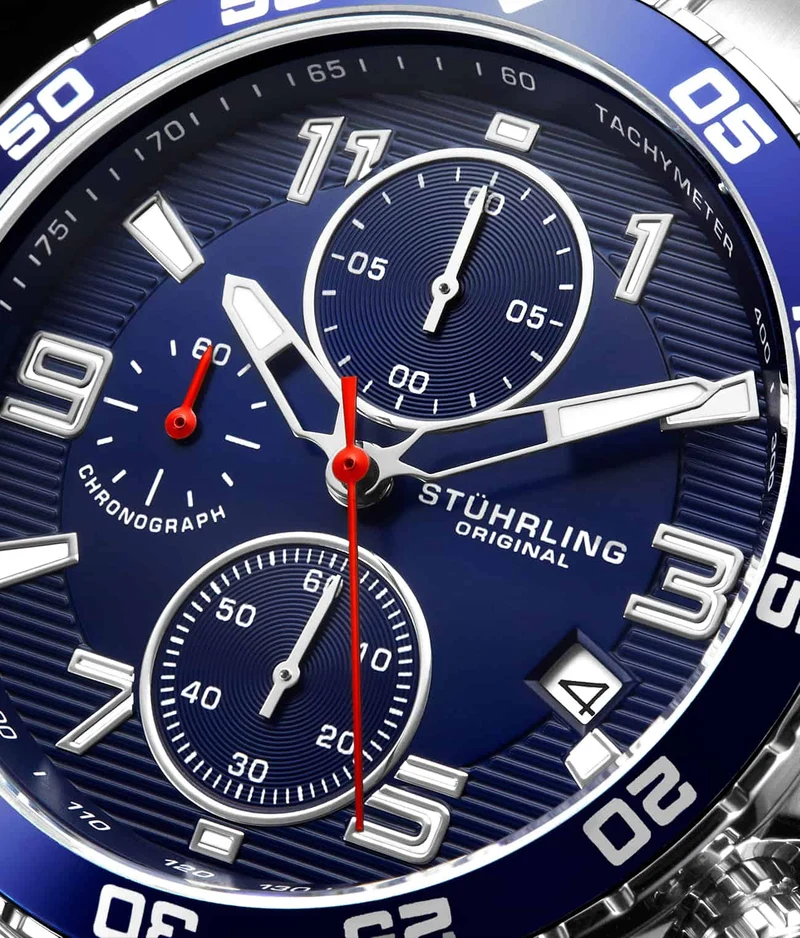Stührling Concorso 3957 Quartz 40mm Chronograph