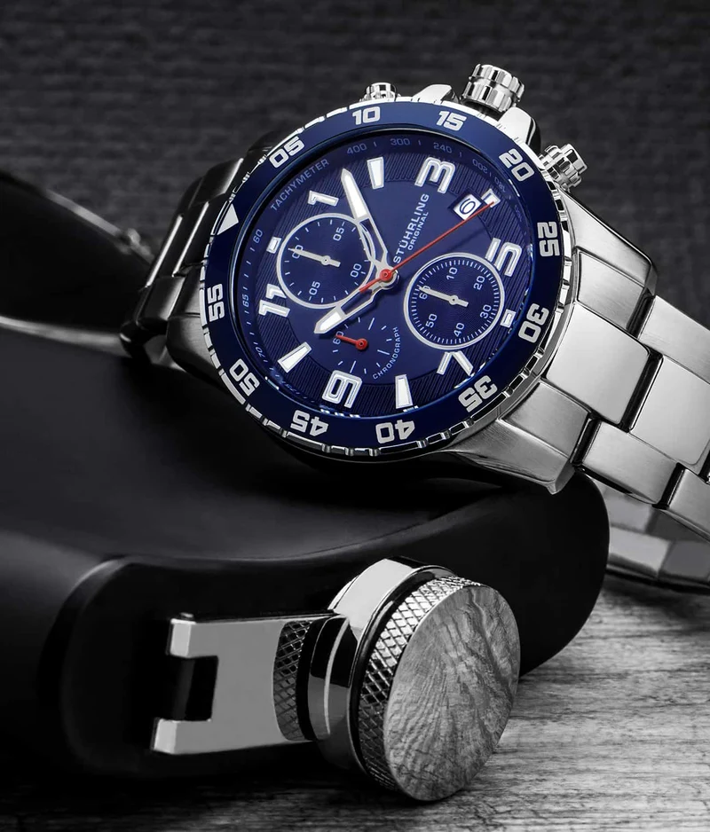 Stührling Concorso 3957 Quartz 40mm Chronograph