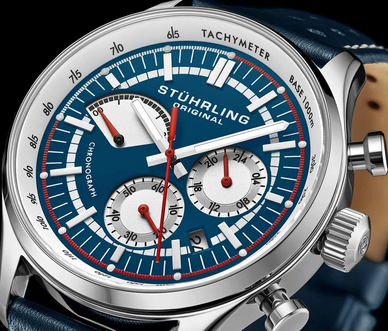 Stührling Monaco 934 Quartz 42mm Chronograph