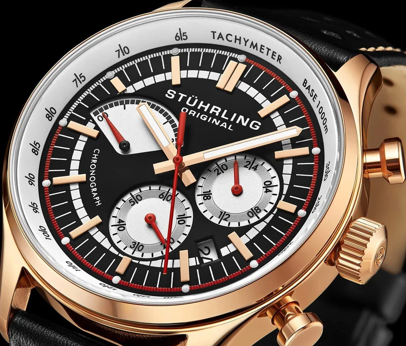Stührling Monaco 934 Quartz 42mm Chronograph