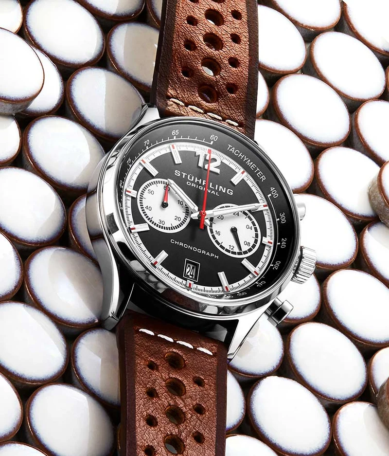 Stührling Monaco 933 Quartz 44mm Chronograph