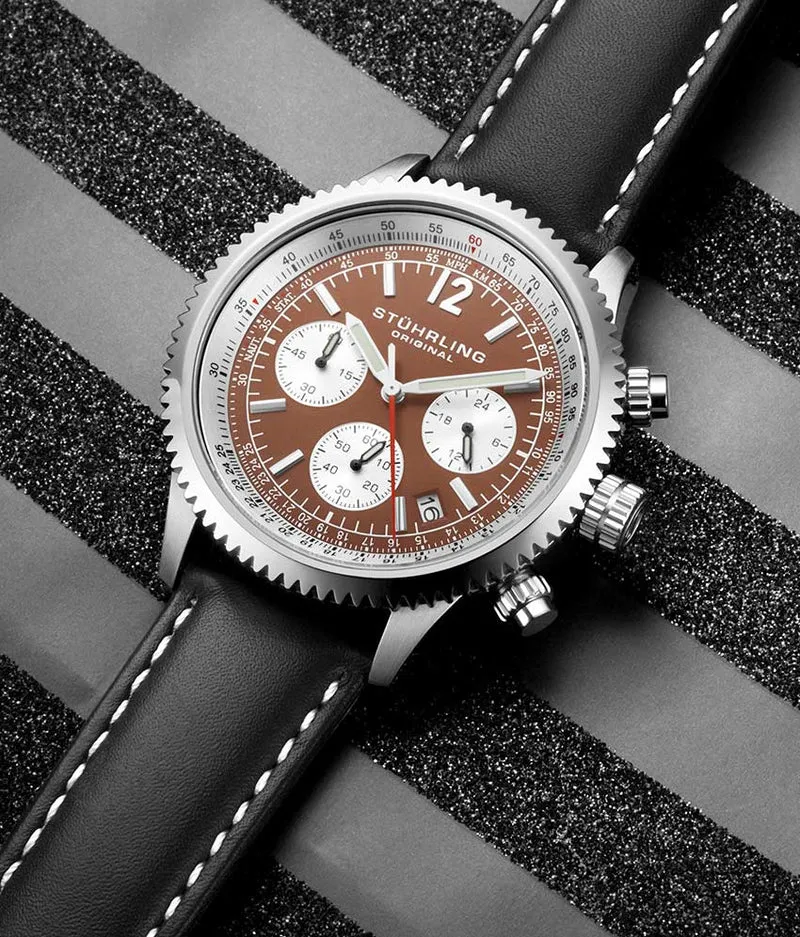 Stührling Monaco 669 Quartz 42mm Chronograph