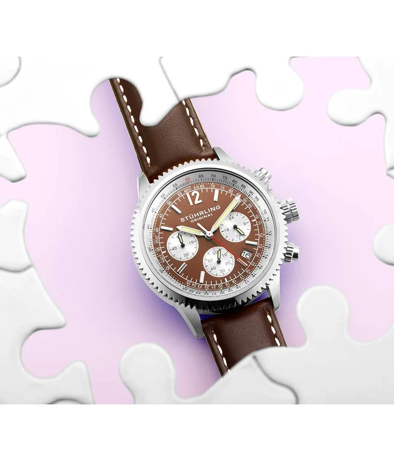 Stührling Monaco 669 Quartz 42mm Chronograph