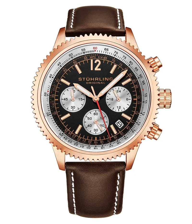 Stührling Monaco 669 Quartz 42mm Chronograph