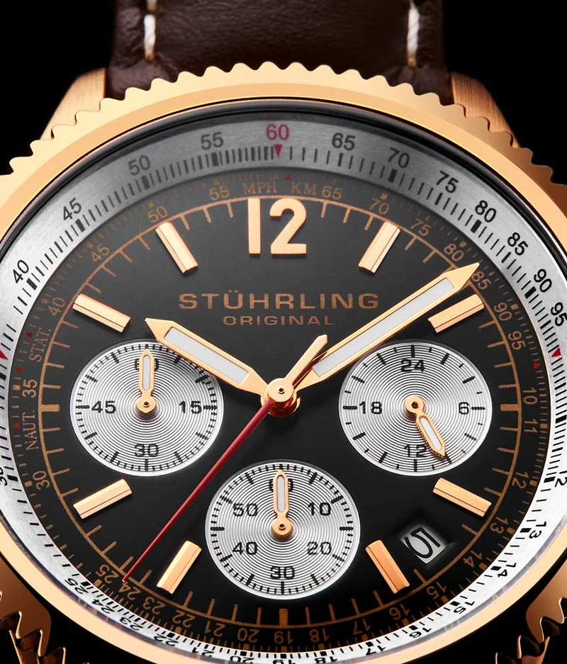 Stührling Monaco 669 Quartz 42mm Chronograph