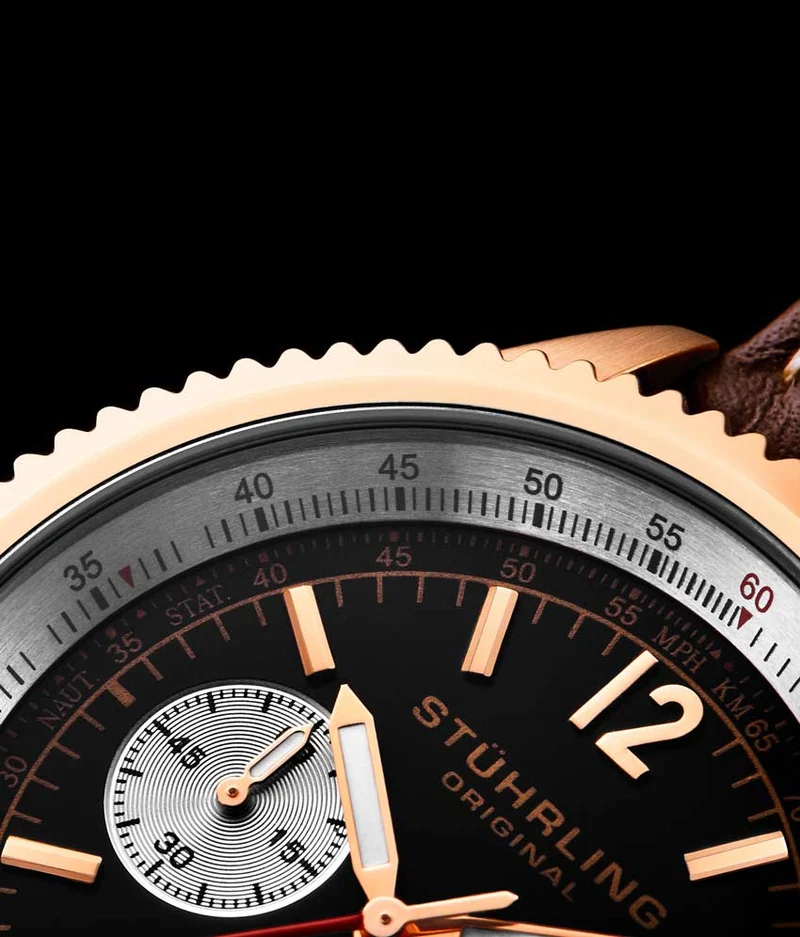 Stührling Monaco 669 Quartz 42mm Chronograph