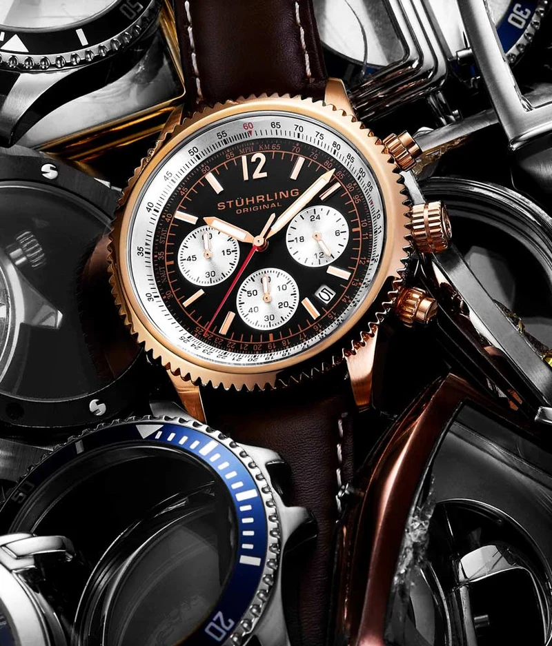 Stührling Monaco 669 Quartz 42mm Chronograph