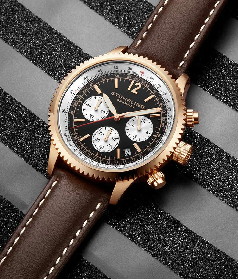 Stührling Monaco 669 Quartz 42mm Chronograph