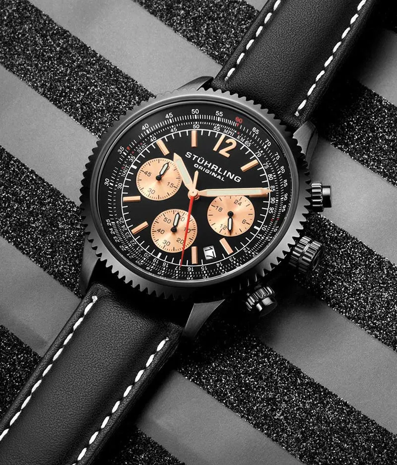 Stührling Monaco 669 Quartz 42mm Chronograph