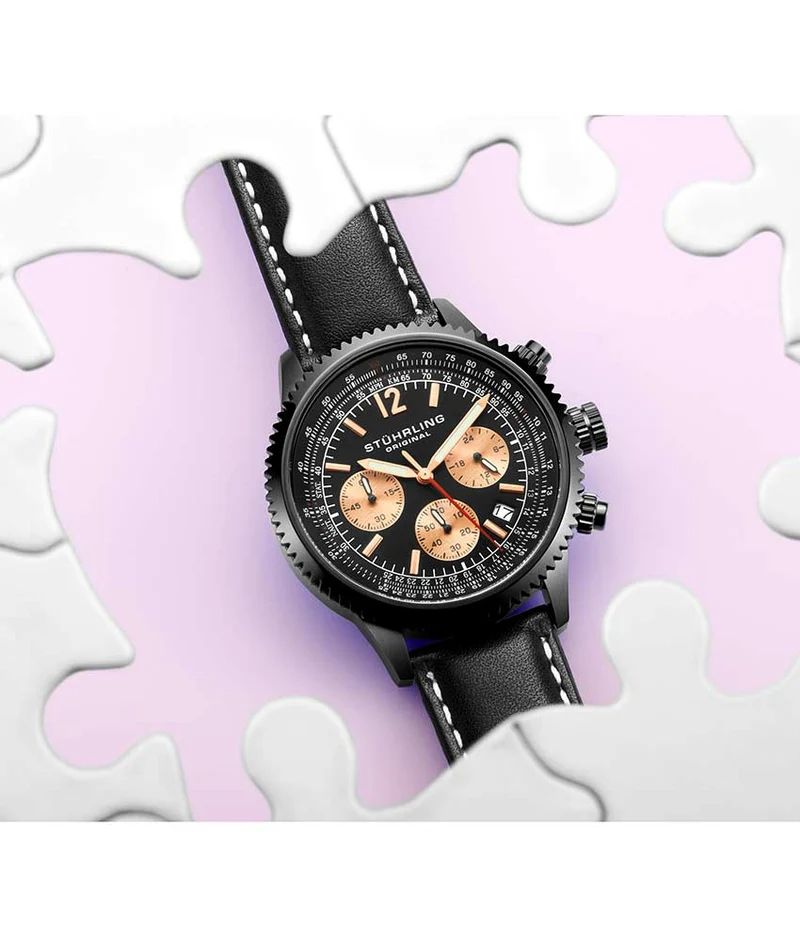 Stührling Monaco 669 Quartz 42mm Chronograph