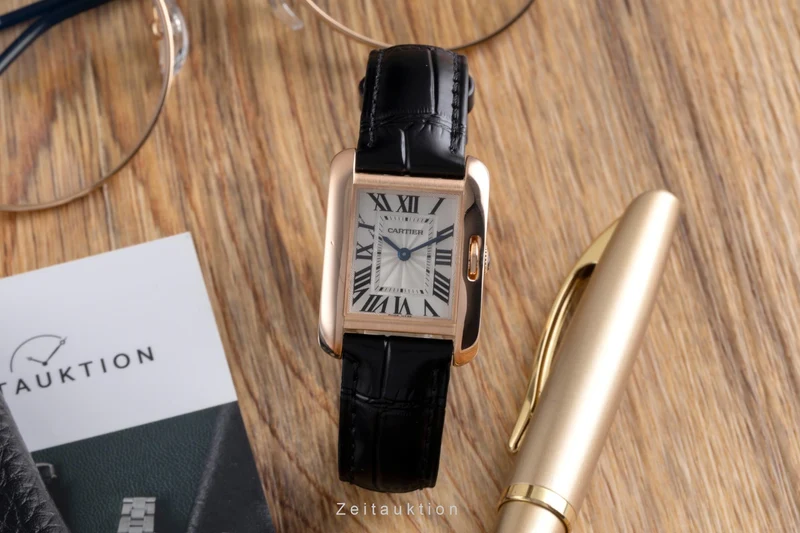 Cartier Tank 18 ct red gold quartz women's watch W5310027 [2600520]