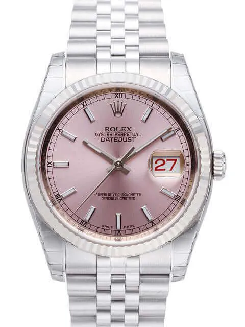 Rolex Datejust 36 116234 Pink Index Jubile-Band