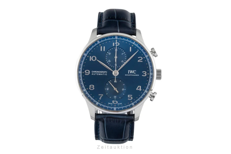 IWC Portugieser chronograph steel automatic men's watch IW371606 LP: 9100EUR [2600368]