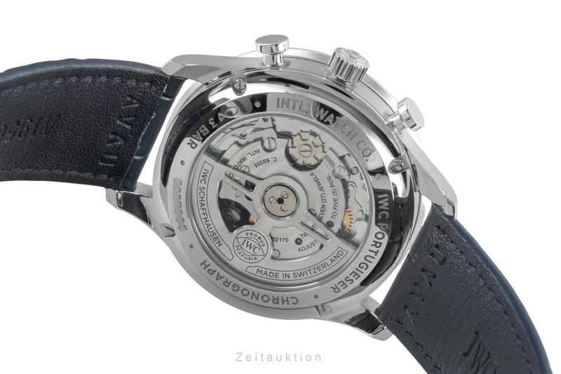 IWC Portugieser chronograph steel automatic men's watch IW371606 LP: 9100EUR [2600368]