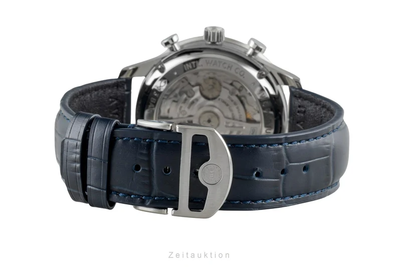 IWC Portugieser chronograph steel automatic men's watch IW371606 LP: 9100EUR [2600368]
