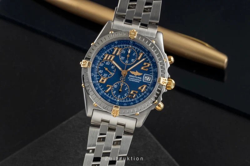 Breitling Chronomat chronograph steel / gold automatic men's watch B13350 [2600035]