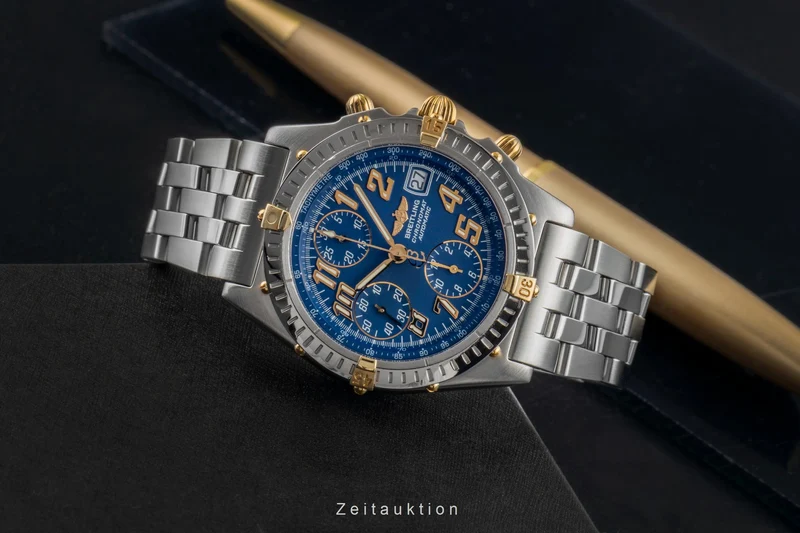 Breitling Chronomat chronograph steel / gold automatic men's watch B13350 [2600035]