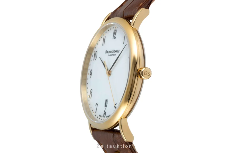Bruno Söhnle Glashütte Nabucco gilt / steel quartz men's watch 17-33085-921 [2600643]