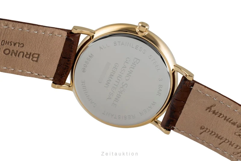 Bruno Söhnle Glashütte Nabucco gilt / steel quartz men's watch 17-33085-921 [2600643]