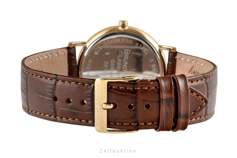 Bruno Söhnle Glashütte Nabucco gilt / steel quartz men's watch 17-33085-921 [2600643]