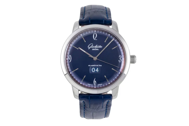 Glashütte Sixties steel automatic men's watch 39-47-06-02-04 LP: 8800EUR [2600122]