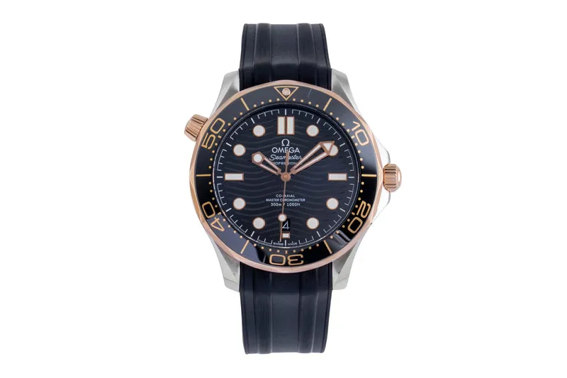 Omega Seamaster steel / gold automatic men's watch 210.22.42.20.01.002 LP: 9100EUR [2507334]