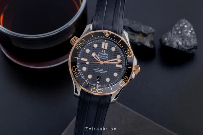 Omega Seamaster steel / gold automatic men's watch 210.22.42.20.01.002 LP: 9100EUR [2507334]