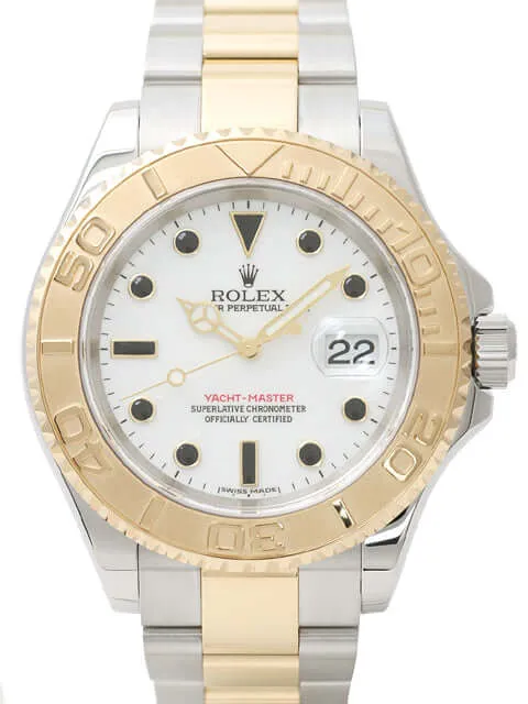 Rolex Yachtmaster 16623 Stahl Gold Weiß