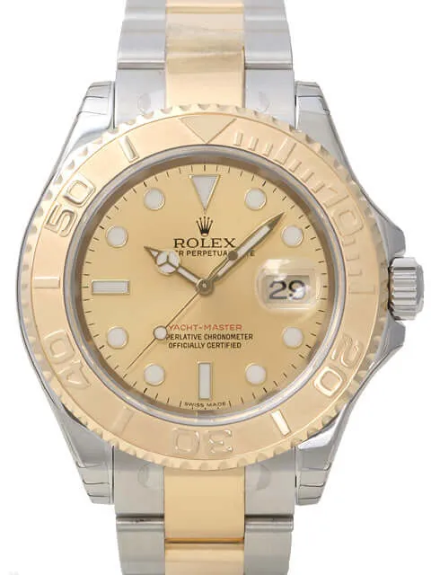 Rolex Yachtmaster 16623 Stahl Gold Champagner