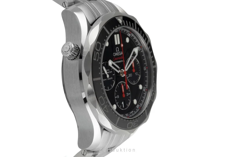 Omega Seamaster chronograph steel automatic men's watch 212.30.44.50.01.001 LP: 9300EUR [2600487]